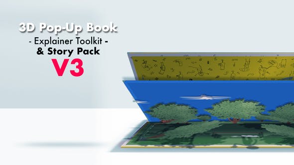 3d pop up book after effects template download free