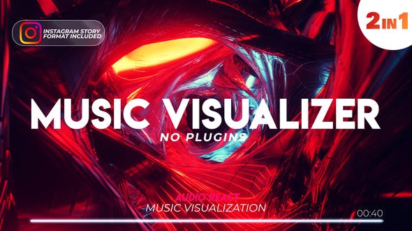 audio react music visualizer 3d