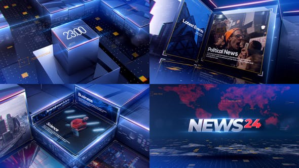 Broadcast news package - intro free