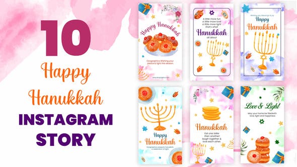 Happy Hanukkah Instagram Stories