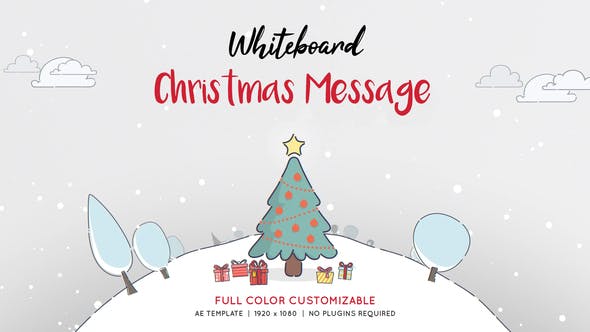Image Preview whiteboard christmas message
