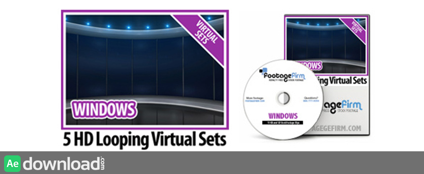 FREE Windows Virtual Set Backgrounds on Data DVD
