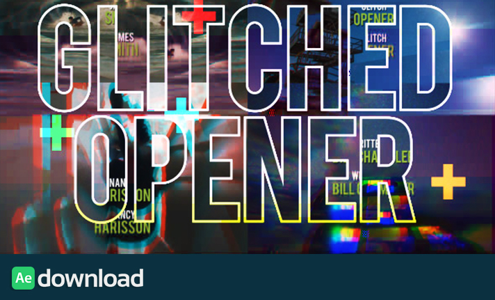 Glitch Opener videohive free templates free project download