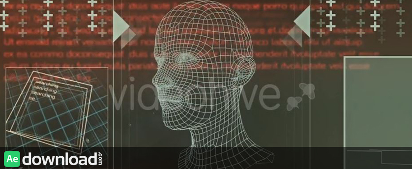 VIDEOHIVE 3D MORPHING FACES IN SEARCH INTERFACE - MOTION GRAPHIC