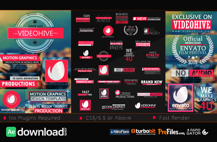 30 Title Bundle Free Download After Effects Templates
