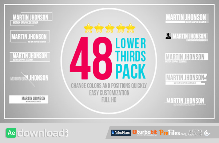 48 Lower Thirds Pack Free Download After Effects Templates
