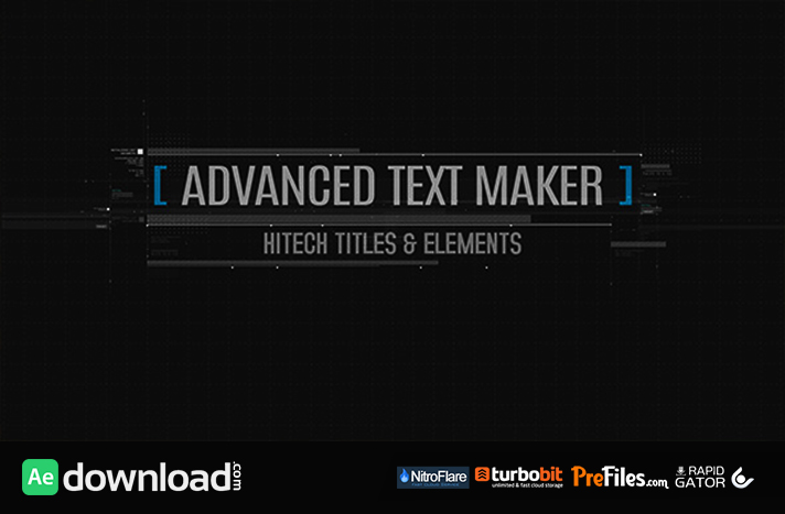 Advanced Text Maker Free Download After Effects Templates