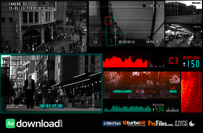 CCTV Surveillance Pack Free Download After Effects Templates