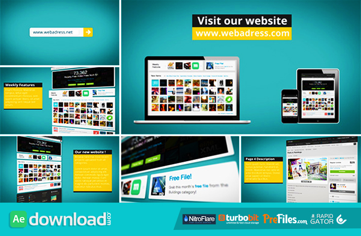 Dynamic Website Promotion Free Download After Effects Templates