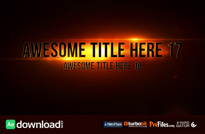 EPIC TITLES (MOTION ARRAY) Free Download After Effects Templates