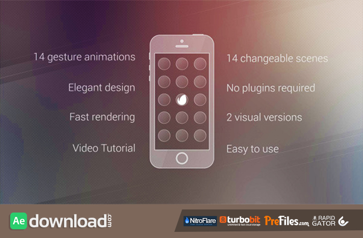 Elegant App Promo Free Download After Effects Templates