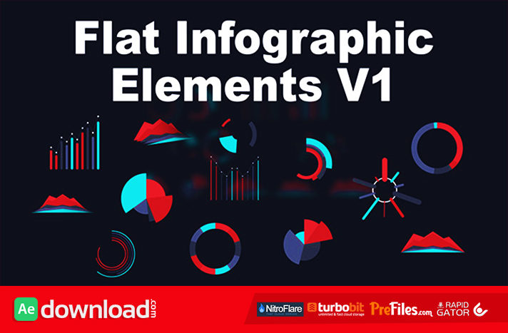 Flat Infographic Elements V1 Free Download After Effects Templates
