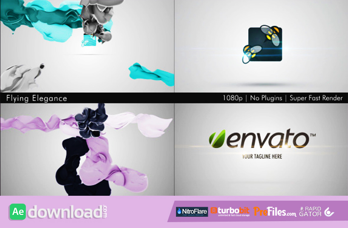 Flying Elegance Logo Reveal Free Download After Effects Templates