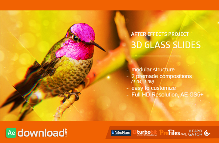 Glass Slides 3D Free Download After Effects Templates