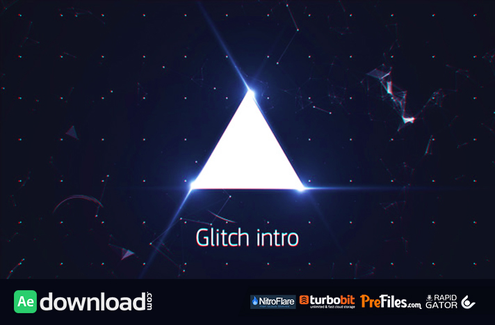 after effects glitch intro template download