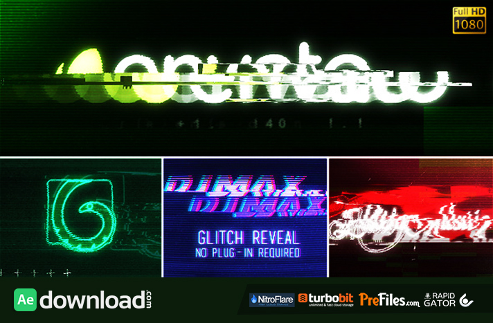 Glitch Reveal Free Download After Effects Templates