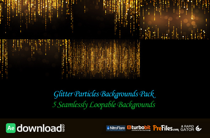 Glitter Particles Backgrounds Pack Free Download After Effects Templates