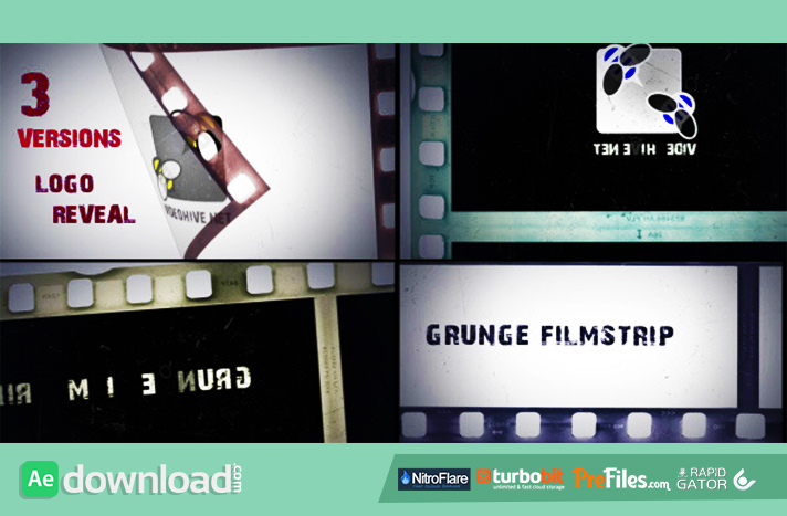 Grunge Filmstrip Free Download After Effects Templates