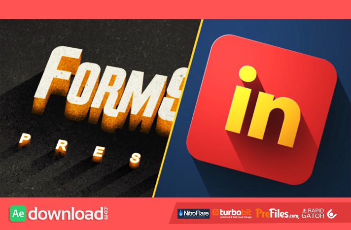 Long Shadow Titles & Logo Pack Free Download After Effects Templates