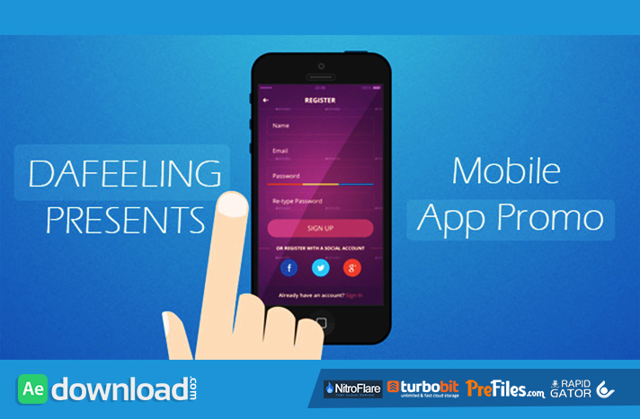 Mobile App Promo Free Download After Effects Templates