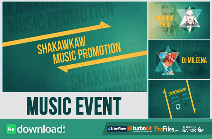 Music Event Promo Free Download After Effects Templates