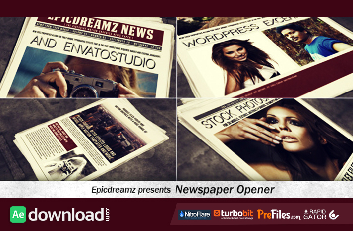 Newspaper Opener Free Download After Effects Templates