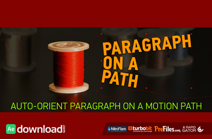 PARAGRAPH ON A PATH Free Download After Effects Templates