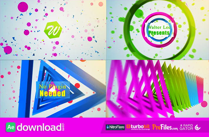 Shape Logo Reveal 5 In 1 Free Download After Effects Templates