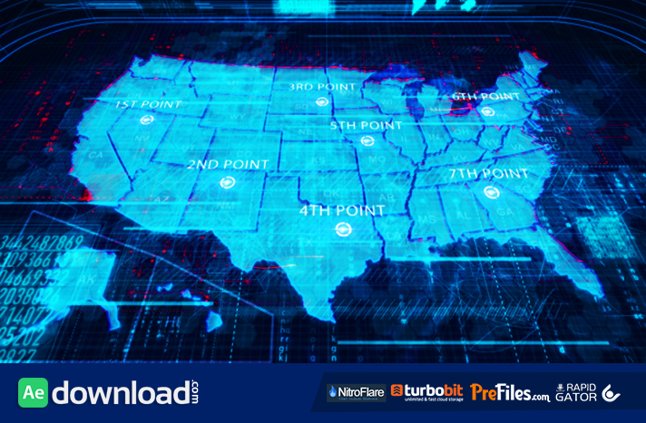 USA Map Free Download After Effects Templates