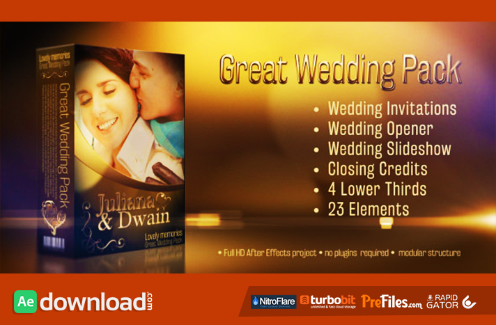 Wedding Pack - Lovely Memories Free Download After Effects Templates