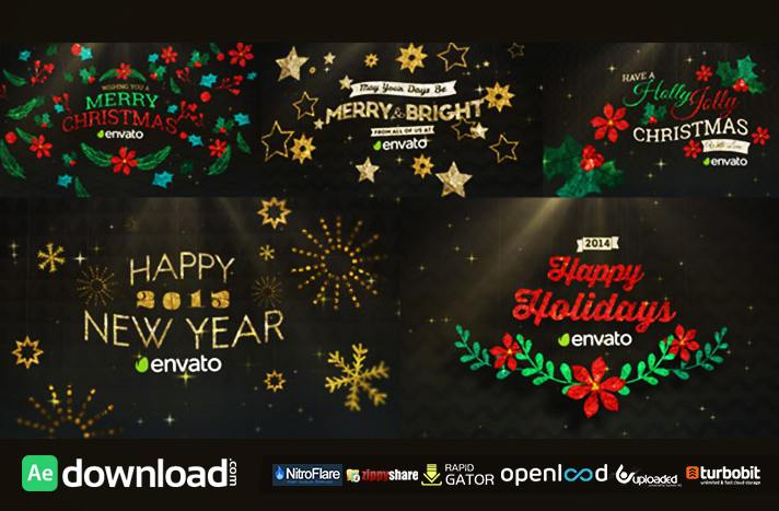 Hanging Holiday Greetings Pack free download (videohive template)