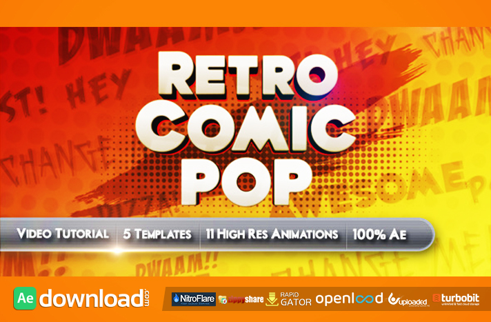 Retro Comic Pop free download (videohive template)
