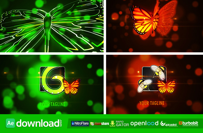 butterfly logo reveal videohive free download after effects templates