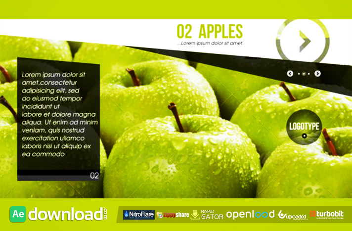 Fruits Slideshow free download (videohive template)