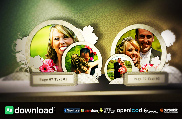 wedding pop up book after effects template free download