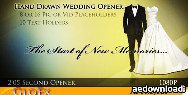 wedding opener after effects template download