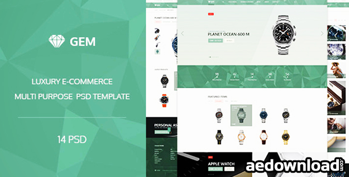 Gem – Luxury E-Commerce PSD theme
