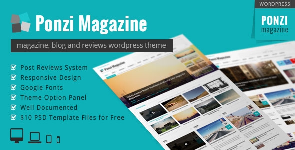 Ponzi-v1.0.7-----Responsive-WordPress-Theme-Magazine-Review