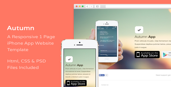 Autumn-----iPhone-App-Website-Template