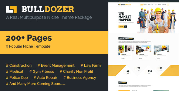 Bulldozer-----Mega-Package-Multipurpose-Template