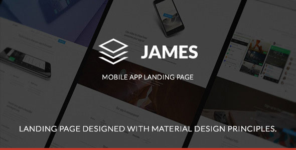 James-----Material-Design-Mobile-App-Landing-Page