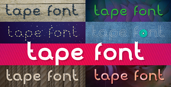 Tunable Tape Font