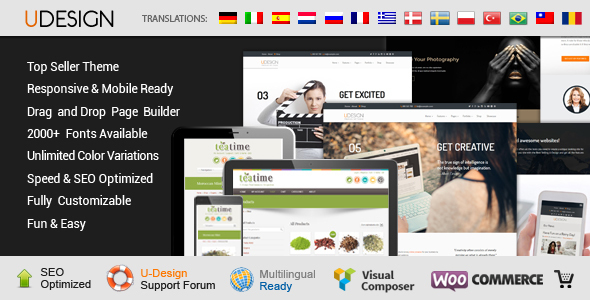 uDesign v2.10.1 – Responsive WordPress Theme Free Download - Free After  Effects Template - Videohive projects