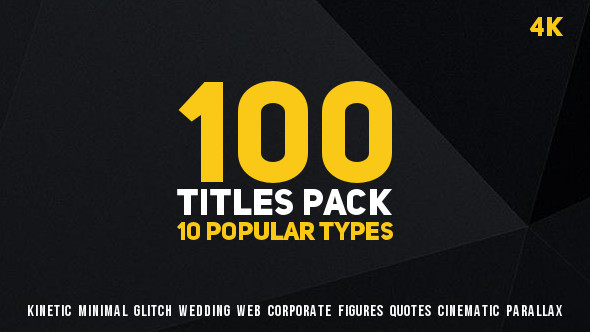 100 Titles Pack (10 popular types)