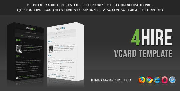 4HIRE-Elegant-vCard-Template