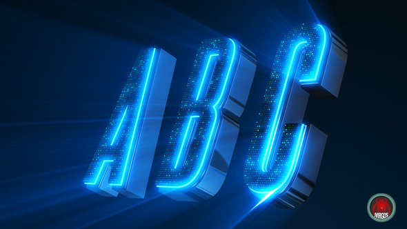 Abc 3d Neon Led- Alphabet And Social Icons