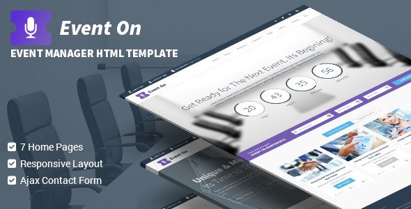 Event-On-Responsive-HTML-Template