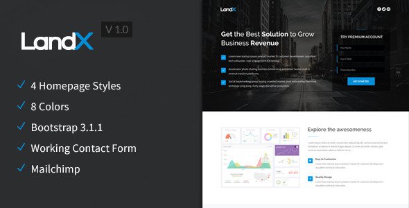 LandX-v1.0-Multipurpose-Bootstrap-3-Landing-Page