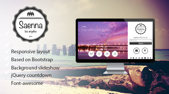 Saenna-v1.0-Responsive-Coming-Soon-Template